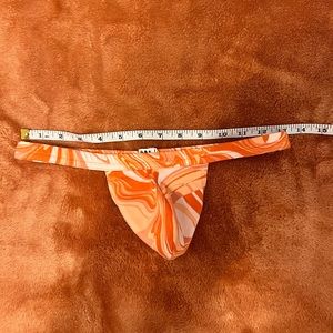 N2N Brushed Thong Sip N Swirl orange L